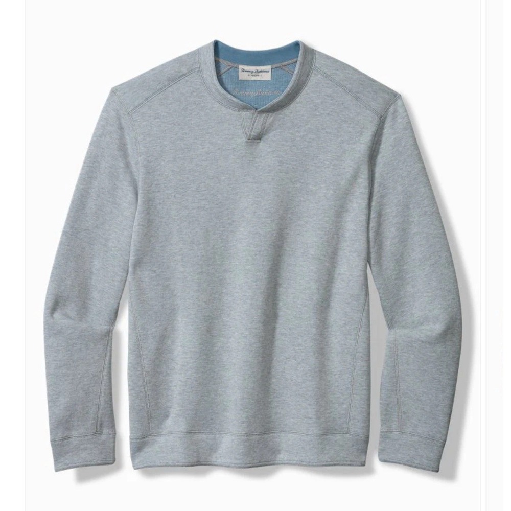 TOMMY BAHAMA Men's Flipshore‎ Abaco Reversible Sweatshirt Blue/Gray size XL NWT